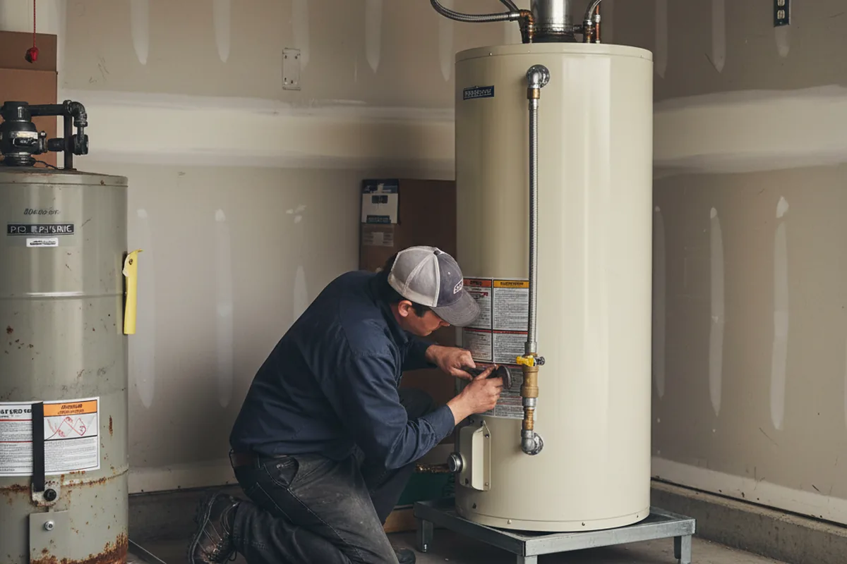 Water heater and shutoff valve replacement in Fultonville
